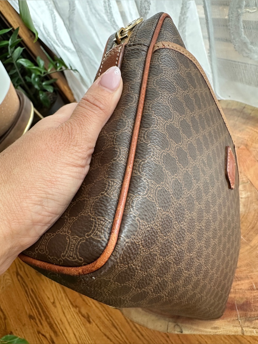 🚨PRICE REDUCED🚨 Vintage Céline Macadam Oversized Clutch Portfolio Bag Italy - Picture 15 of 16